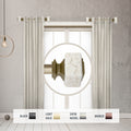 Instyledesign Gabriella 1 Side Curtain Rod 12 20 Inch Long Set Of 2 12 To 20 Inches