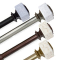 Instyledesign Gabriella 1 Inch Diameter Adjustable Curtain Rod