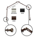 Instyledesign Gemma 4 Sided Bay Window Curtain Rod