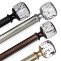 Instyledesign Genesis 1 Inch Diameter Adjustable Curtain Rod