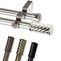 Instyledesign Handle Adjustable Double Curtain Rod