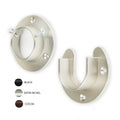 Instyledesign Heavy Duty Wall Mount 1.5 Closet Pole Rod Socket