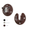 Instyledesign Heavy Duty Wall Mount 1 Closet Pole Rod Socket