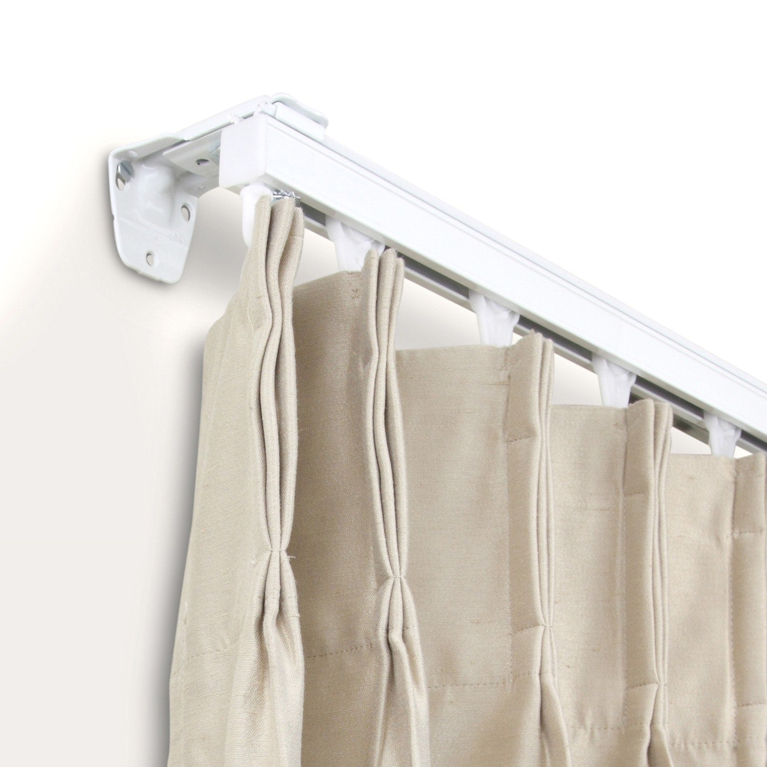 Instyledesign Heavy Duty White Wall Or Ceiling Curtain Track Room Divider