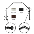 Instyledesign Helena 5 Sided Bay Window Curtain Rod