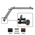 Instyledesign Helena Corner Window Double Curtain Rod 13 16 Inch Dia.