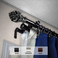 Instyledesign Kindle Triple Curtain Rod 13 16 Inch Dia.
