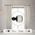 Instyledesign Kinsley 1 Side Curtain Rod 12 20 Inch Long Set Of 2 12 To 20 Inches