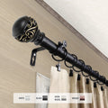 Instyledesign Leah 1 Inch Diameter Adjustable Curtain Rod