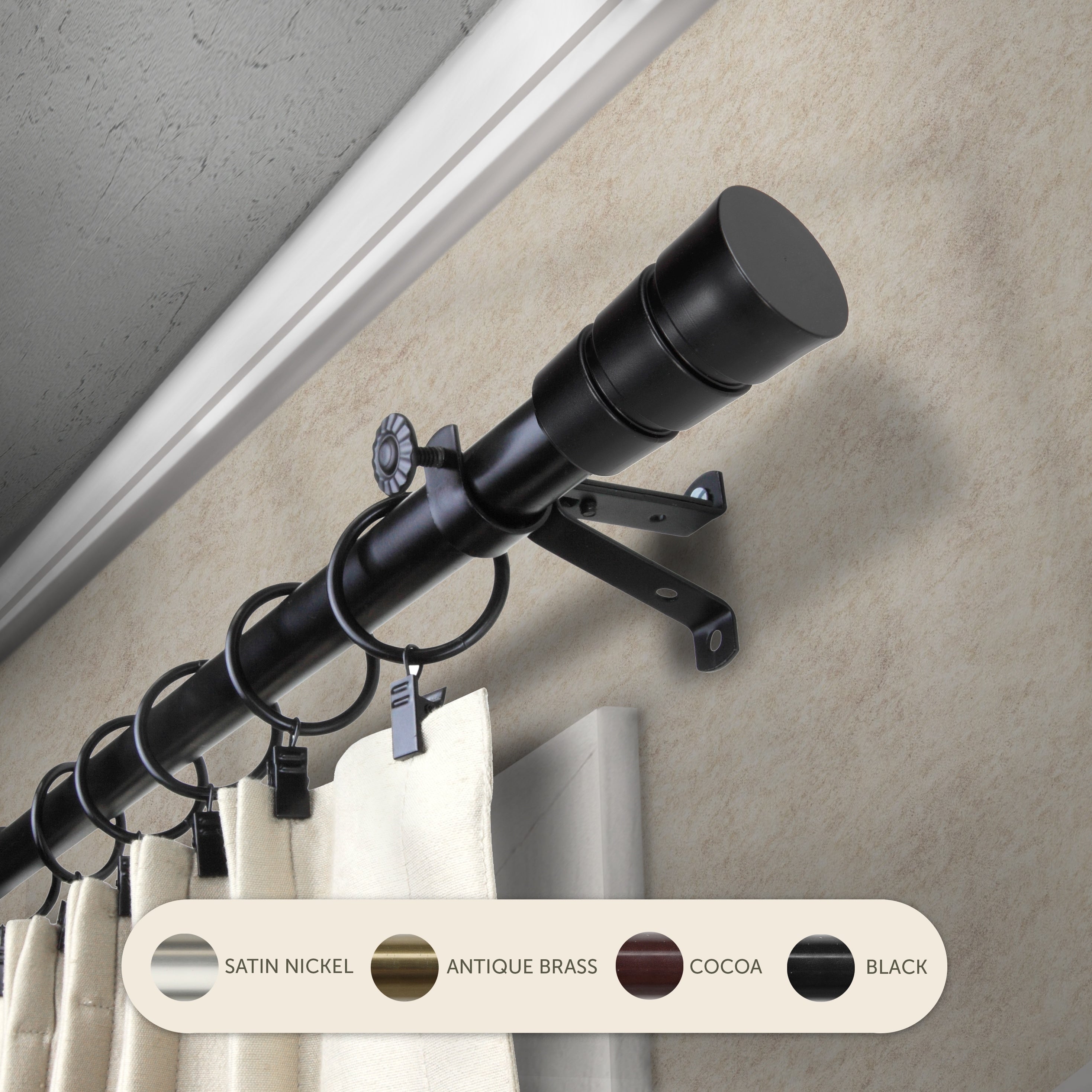 Instyledesign Leo Adjustable Curtain Rod