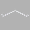 Instyledesign Lockseam Corner Double Curtain Rod 28 48
