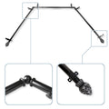 Instyledesign Lotus 13 16 Bay Window Curtain Rod 20 36 Inches 38 72 Inches