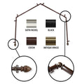 Instyledesign Lotus 4 Sided Bay Window Curtain Rod