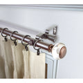 Instyledesign Madelyn 1 Inch Diameter Adjustable Double Curtain Rod