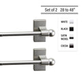Instyledesign Magnetic Curtain Rod 28 48 Inch Set Of 2
