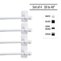 Instyledesign Magnetic Curtain Rod 28 48 Inch Set Of 4