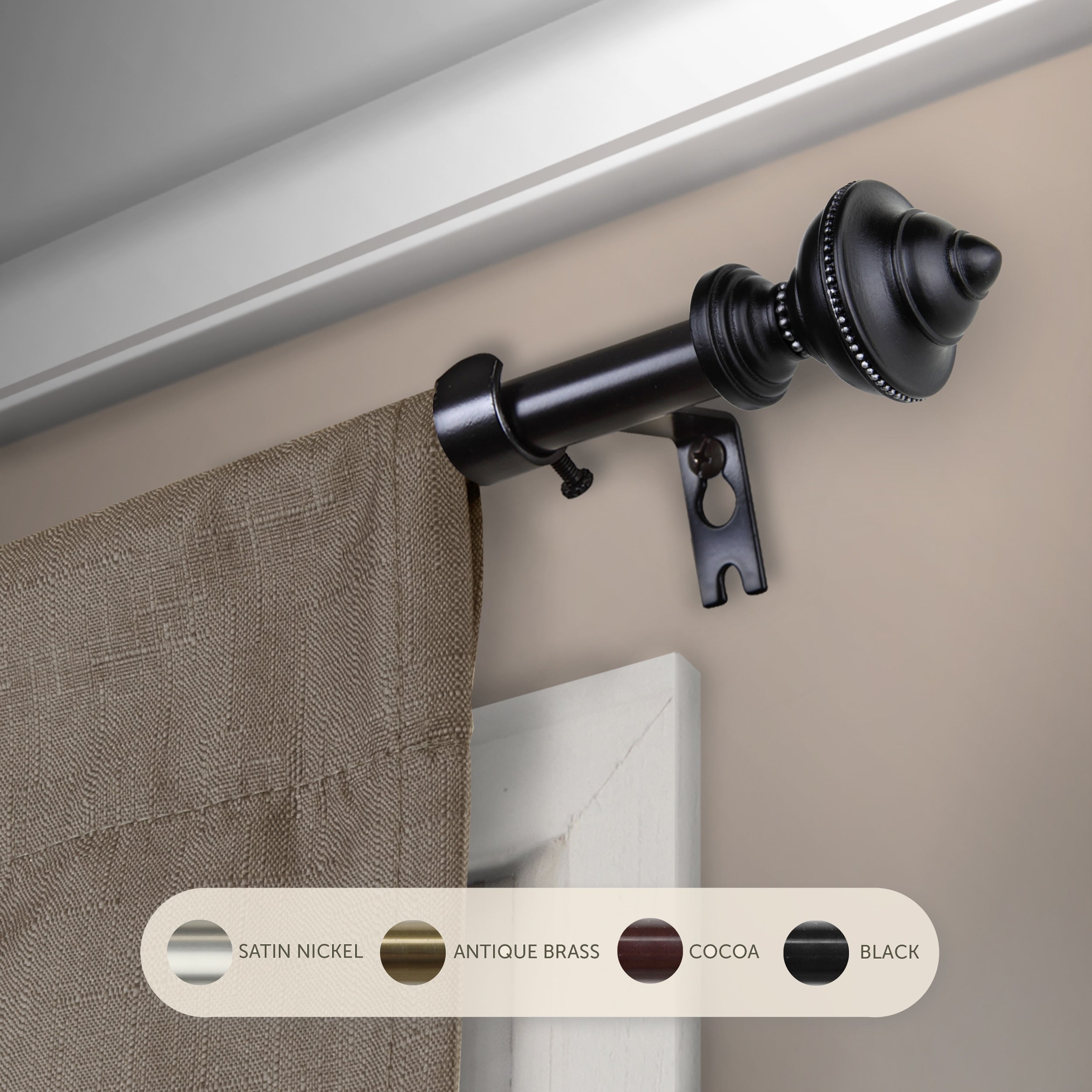 Instyledesign Manor Adjustable Curtain Rod