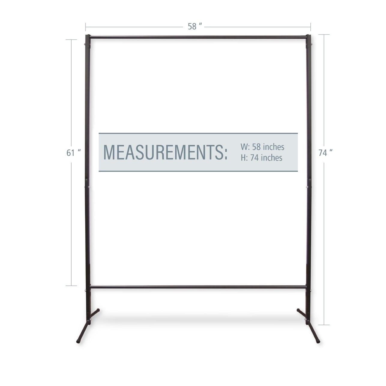 Instyledesign Multi Purpose Portable Rod Stand 74 Tall 58 Wide