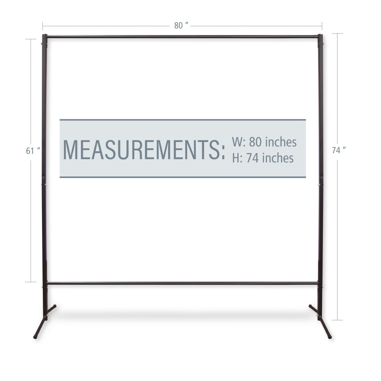 Instyledesign Multi Purpose Portable Rod Stand 74 Tall 80 Wide