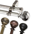 Instyledesign Nadine Adjustable Double Curtain Rod
