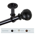 Instyledesign Odette 1 Inch Diameter Ceiling Curtain Rod Room Divider