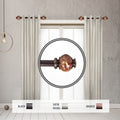 Instyledesign Onyx 1 Side Curtain Rod 12 20 Inch Long Set Of 2 12 To 20 Inches