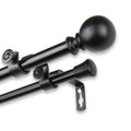 Instyledesign Orb Adjustable Double Curtain Rod