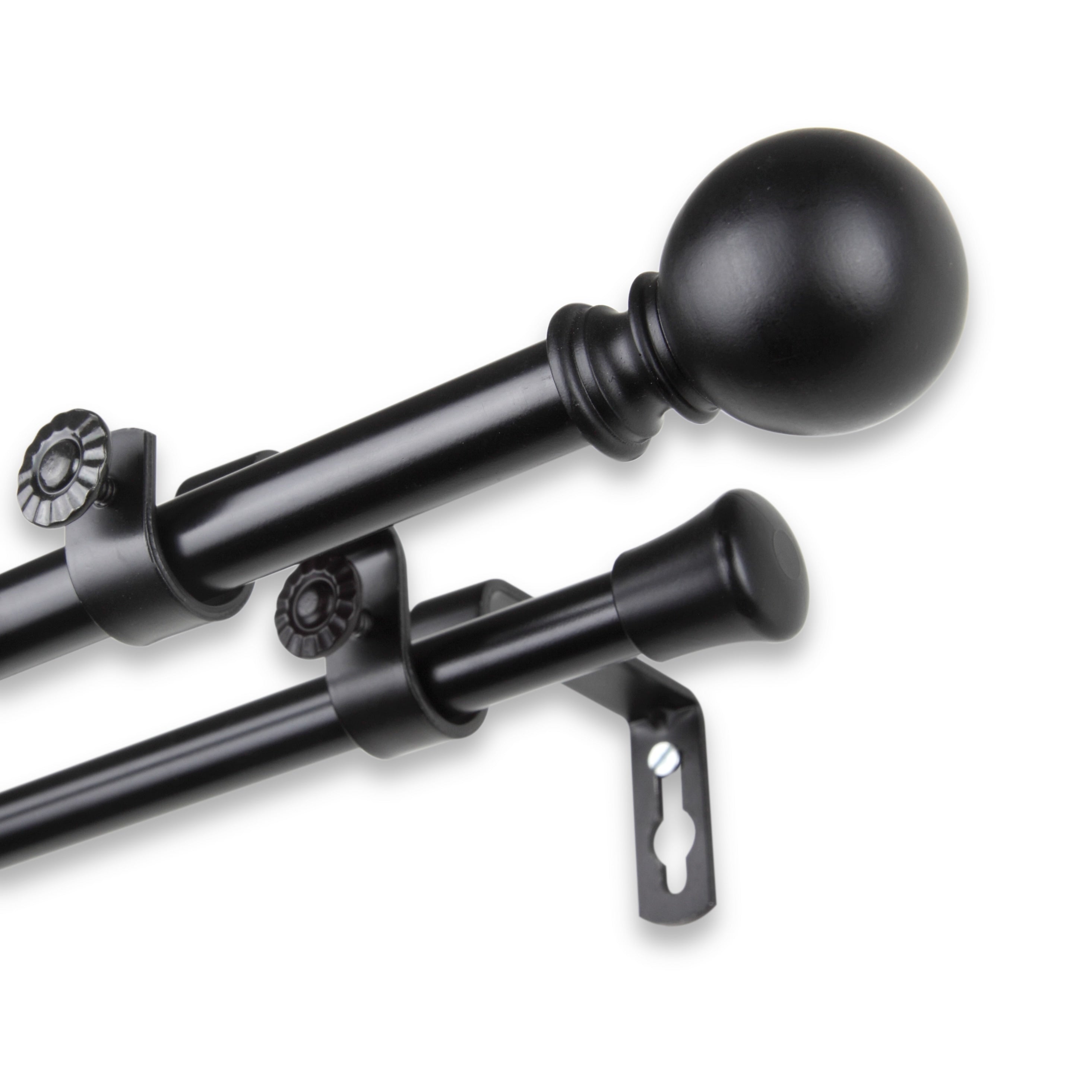 Instyledesign Orb Adjustable Double Curtain Rod