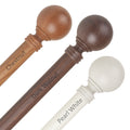 Instyledesign Pellet 1 Inch Faux Wood Curtain Rod