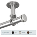 Instyledesign Pita 1 Inch Diameter Ceiling Curtain Rod Room Divider