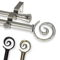 Instyledesign Radial Adjustable Double Curtain Rod