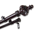 Instyledesign Revel 1 Inch Diameter Adjustable Double Curtain Rod