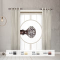 Instyledesign Sadie 1 Side Curtain Rod 12 20 Inch Long Set Of 2 12 To 20 Inches