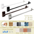Instyledesign Self Adhesive Or Wall Mounted Rod 9 16 Inch Set Of 2 9 16 Inches