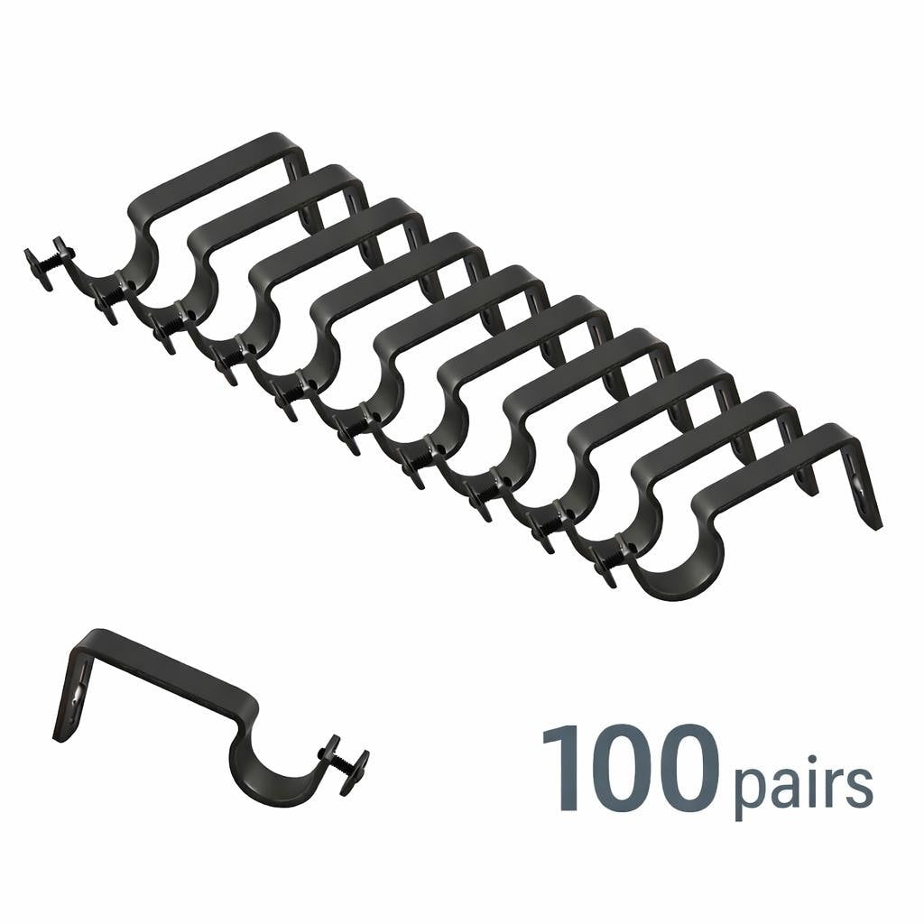 Instyledesign Single Brackets For 1 Rod 100 Pairs