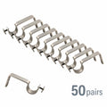 Instyledesign Single Brackets For 1 Rod 50 Pairs