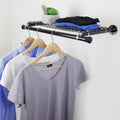 Instyledesign Single Shelf With Hanger Black