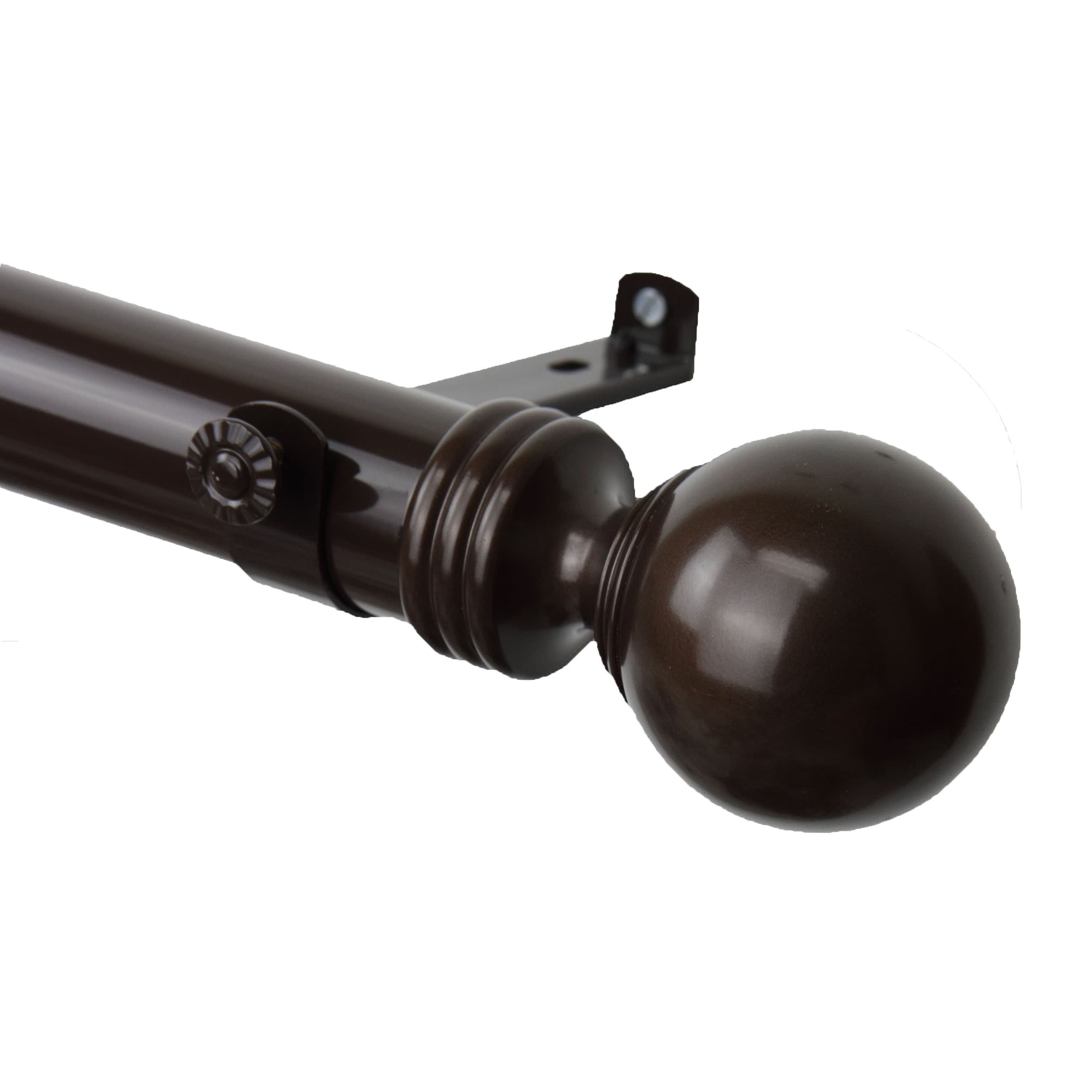 Instyledesign Sondra 1.5 Inch Adjustable Drapery Rod
