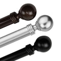 Instyledesign Sondra 1.5 Inch Custom Cut Length Curtain Rod Up To 16 Inches