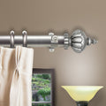 Instyledesign Stately Decorative Traverse Rod With Center Open Rings