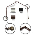 Instyledesign Stella 4 Sided Bay Window Curtain Rod