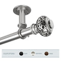 Instyledesign Sycamore 1 Inch Diameter Ceiling Curtain Rod Room Divider