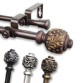 Instyledesign Tova Adjustable Double Curtain Rod