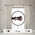 Instyledesign Trinity 1 Side Curtain Rod 12 20 Inch Long Set Of 2 12 To 20 Inches