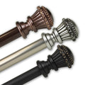 Instyledesign Trinity 1 Inch Diameter Adjustable Curtain Rod
