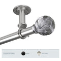 Instyledesign Winona 1 Inch Diameter Ceiling Curtain Rod Room Divider