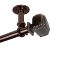 Instyledesign Xavier 1 Inch Diameter Ceiling Curtain Rod Room Divider