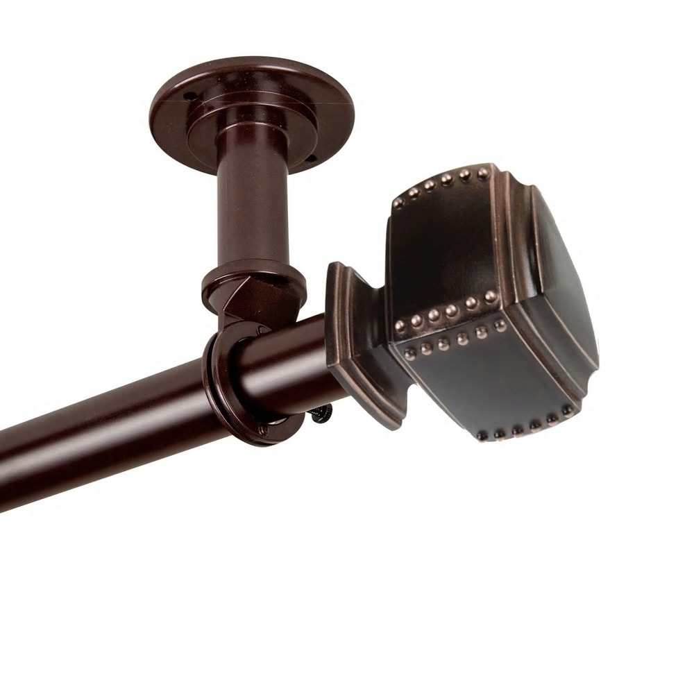 Instyledesign Xavier 1 Inch Diameter Ceiling Curtain Rod Room Divider