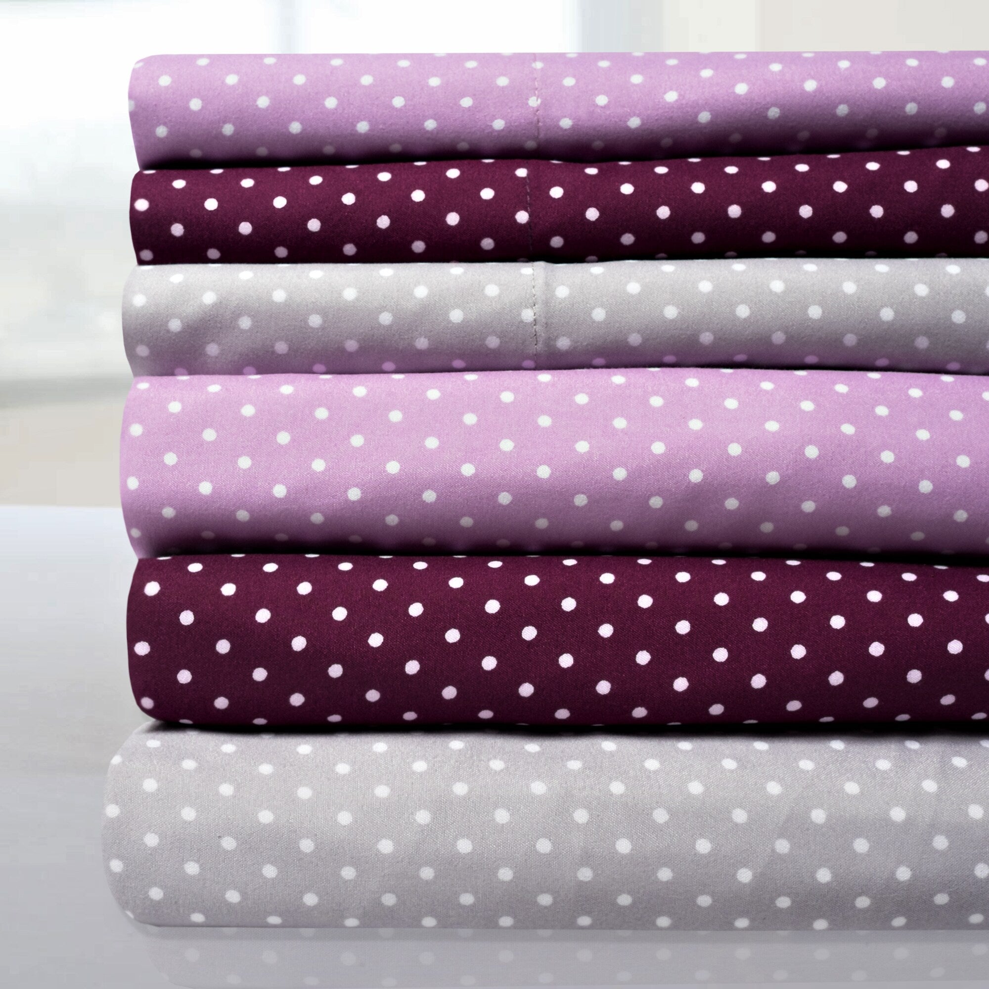 Incredibly Soft 4 Piece Pin Dot Sheet Set