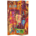 India Inspired Double Sided Canvas Room Divider